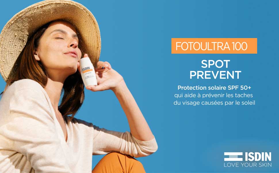 ضد آفتاب اسپات پریونت فوتواولترا ۱۰۰ ایزدین SPF50+ مخصوص پوست‌های لک‌دار