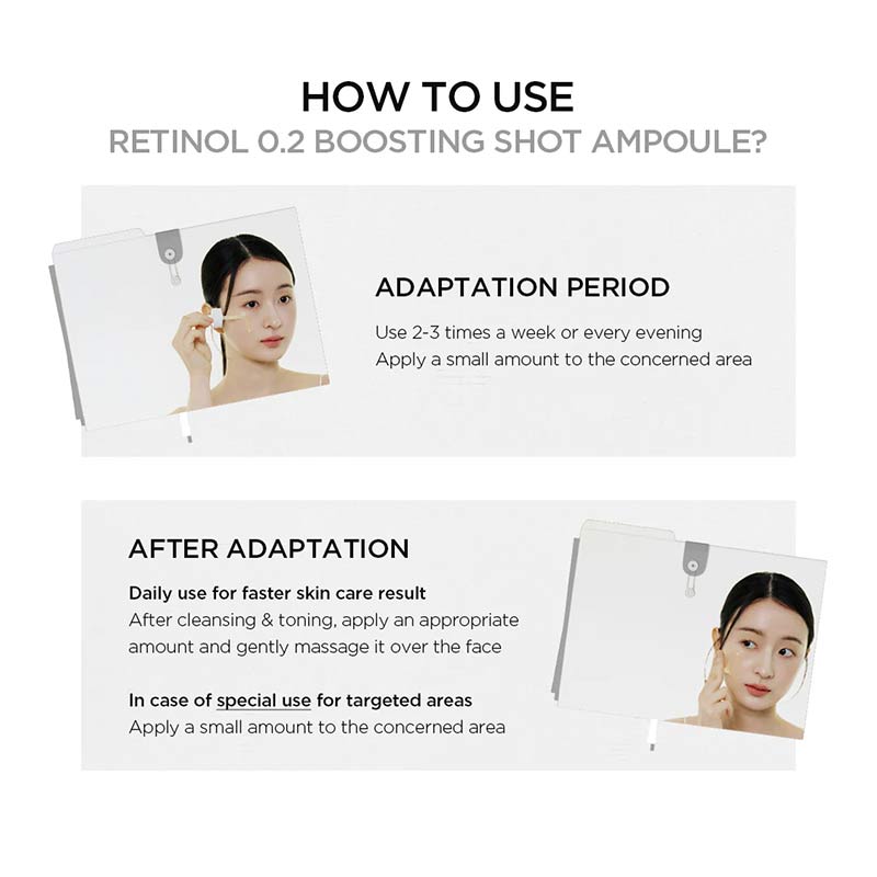 نحوه استفاده از آمپول رتینول 0.2 سنتلا اسکین 1004